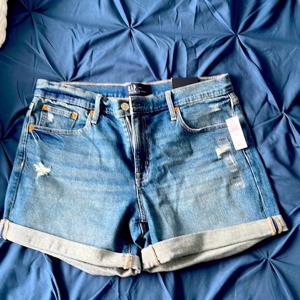 GAP Women's Blue Denim Jean Shorts